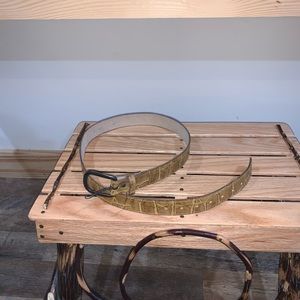Light brown faux alligator belt size 5